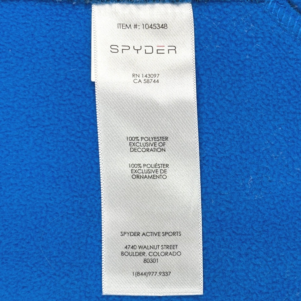 Spyder Women Blue Heathered Full Zip Fleece Lined Sweater Jacket‎ 1045348 Small - Picture 5 of 7